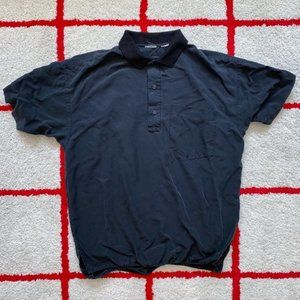 Vintage 90s Silk Pull Over Polo Short Sleeve Top